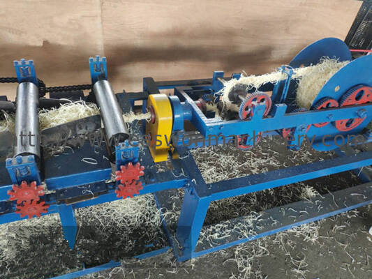 Wood Wool Rope Machine with Easy to Operate 10-30MM Rope Size 450M/H Capacity